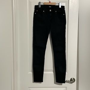 HUDSON Black Krista Ankle Super Skinny Jeans size 27